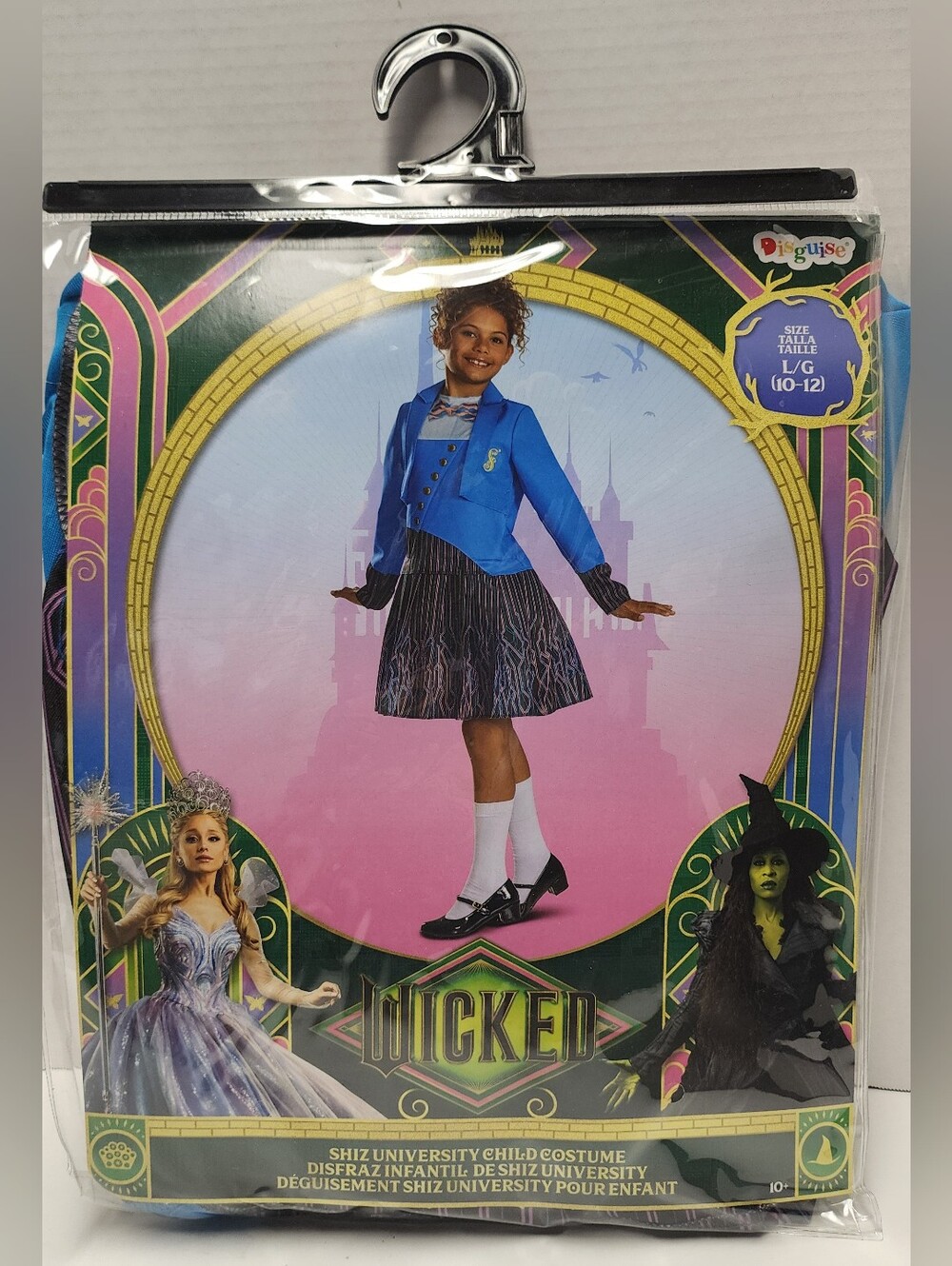L (10-12) Girls Wicked Shiz University Child Costume Blue Dress Up NEW